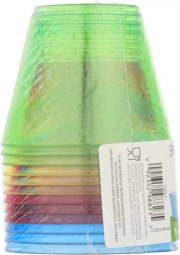 Sensations Plastic Tumbler Glasses - 12 Pack - Assorted Perspective: left