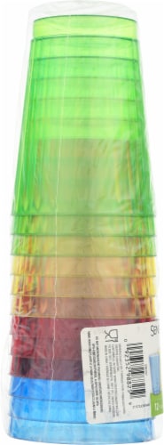 Sensations Plastic Fluted Tumbler Glasses - 8 pk Perspective: left