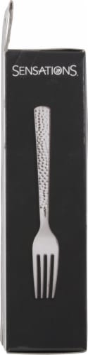 Sensations Plastic Forks - Silver Perspective: left