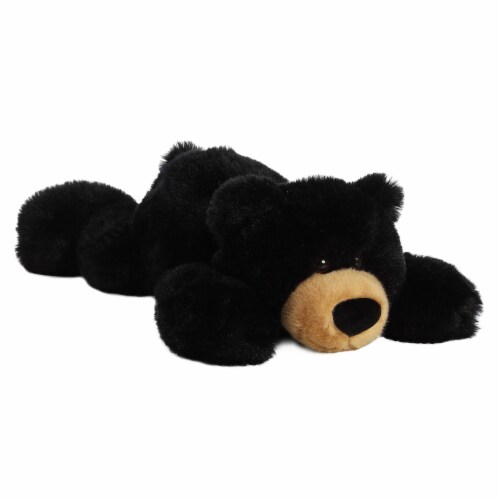 Aurora Medium Black Bear 12 inch Hugga-Wug Bear Snuggly Stuffed Animal ...