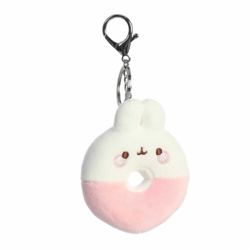 Aurora Mini Pink Molang 3inches Donut Molang Keychain Playful Stuffed ...