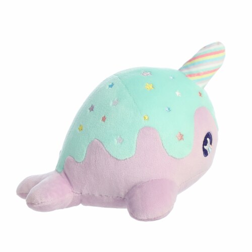 Aurora Tasty Peach 7 Pastel Lollipop Nomwhal Purple Stuffed Animal, 1 ...