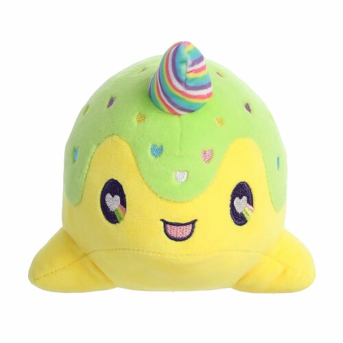 Aurora Small Yellow Tasty Peach 7 inch Neon Lollipop Nomwhal Enchanting Stuffed Animal, One Size ...