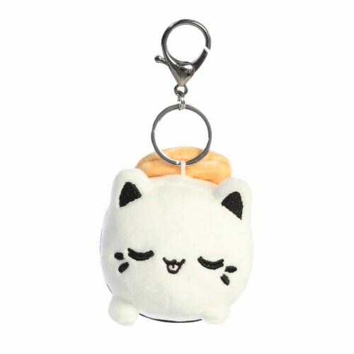 Aurora Mini White Tasty Peach 3.5 inches Salmon Sushi Meowchi Keychain ...