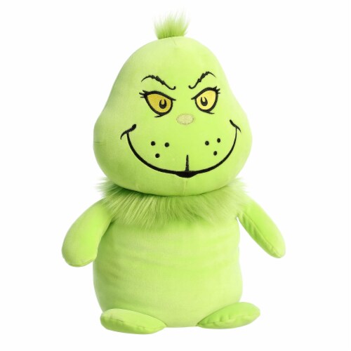 Aurora Large Green Dr. Seuss 16 inch Squishy Grinch Whimsical Stuffed ...