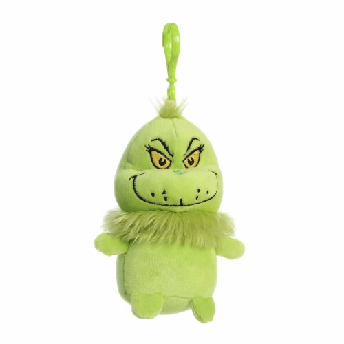 Aurora Mini Green Dr. Seuss 4.5 inch Squishy Grinch Keychain Whimsical Stuffed Animal, One Size ...