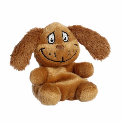Aurora Mini Brown Dr. Seuss Palm Pals 5 inch Max Whimsical Stuffed Animal Perspective: left
