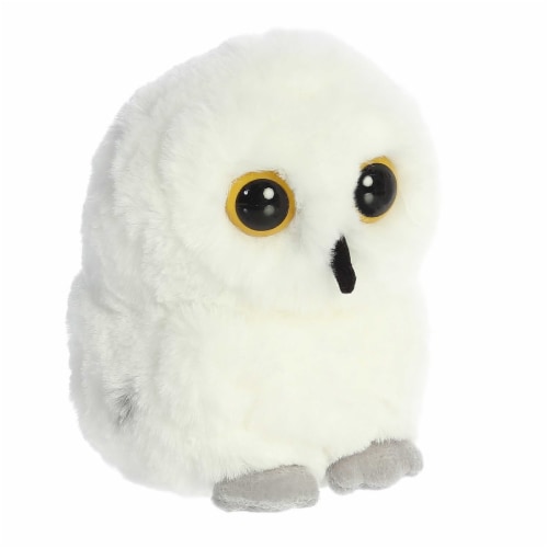 Aurora Mini White Rolly Pet 5 inch Hoot Owl Playful Stuffed Animal, One ...