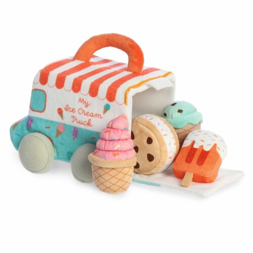 ebba Small Blue Baby Talk 7inches My Ice Cream Truck Engaging Baby Stuffed Animal, One Size - Kroger