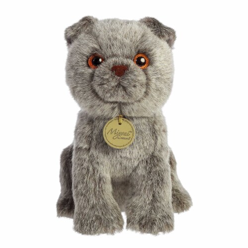 Aurora Small Gray Miyoni 9 inches Scottish Fold Adorable Stuffed Animal ...