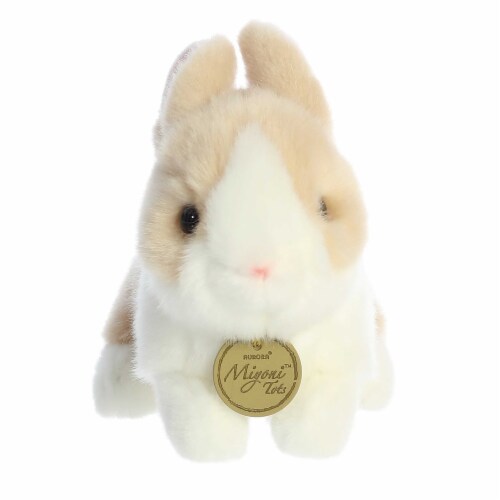 Aurora Small Ginger and White Miyoni Tots 7.5inch Baby Bunny Adorable Stuffed Animal, One Size ...