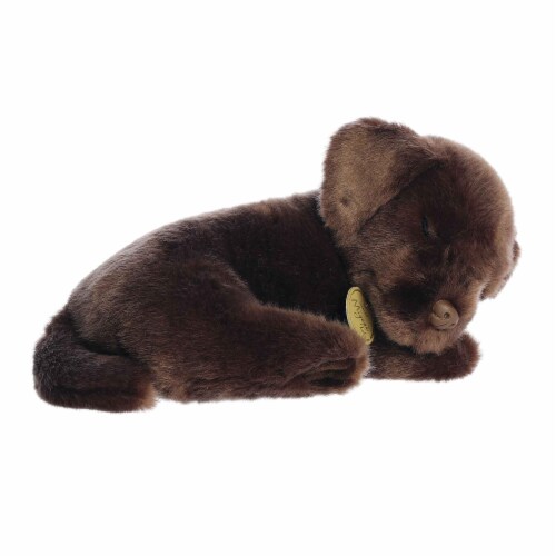 Aurora Medium Brown Miyoni Tots 10 inch Sleepy Chocolate Lab Pup Adorable Stuffed Animal, One ...