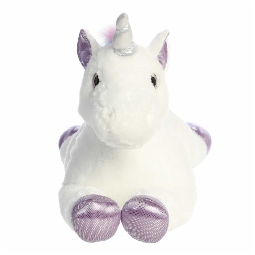 Aurora Large Multicolor Super Flopsie 27 inch Rainbow Unicorn Adorable ...