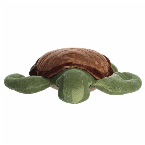 Aurora Large Green Super Flopsie 27inch Sea Turtle Adorable Stuffed