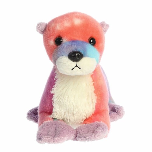 Aurora Small Purple Mini Flopsie 8 inches Rainbow River Otter Adorable ...