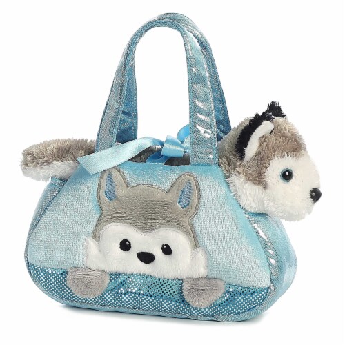 Peek A Boo Husky Stuffed Animal Purse by Aurora 1 Harris Teeter