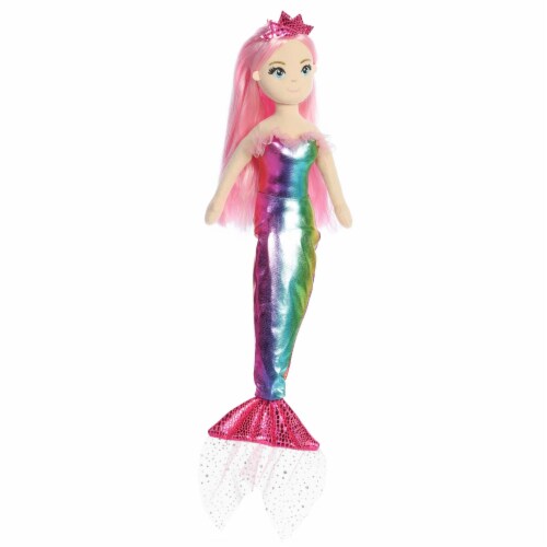 Aurora Large Pink Sea Sparkles 18inch Nanda Enchanting Stuffed Doll ...