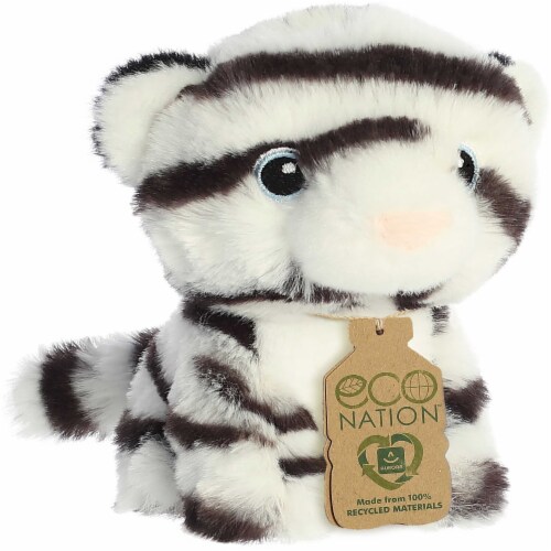 Aurora Mini White Eco Nation 5 inch White Tiger Eco-Friendly Stuffed ...