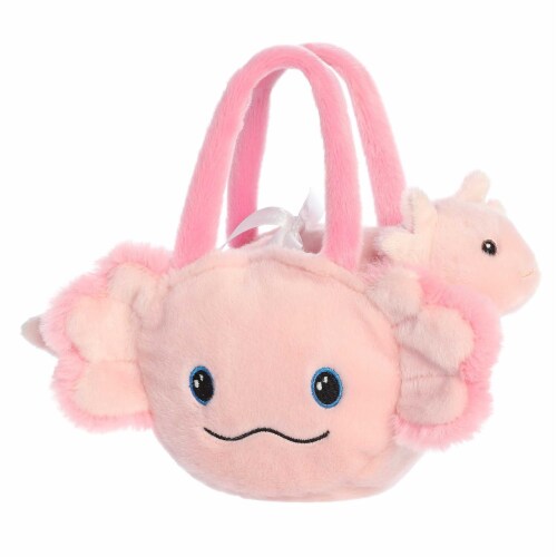 Aurora Small Pink Eco Nation 8 inch Axolotl Eco-Friendly Stuffed Animal ...