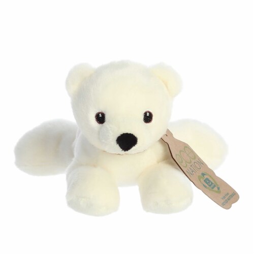 Aurora Small White Eco Nation Eco Softies 8 inches Polar Bear Eco ...