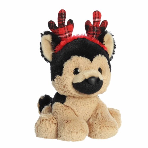 Aurora Small Brown Holiday Cheer 8.5 inch Judy German Shepherd Festive ...