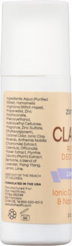 Zion Health ClayDry Natural Deodorant Perspective: left