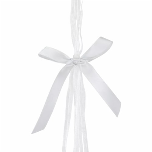 Northlight 15 Pastel Pink, Yellow and Blue Floral Striped Spring Easter Egg Cluster Hanging Perspective: left