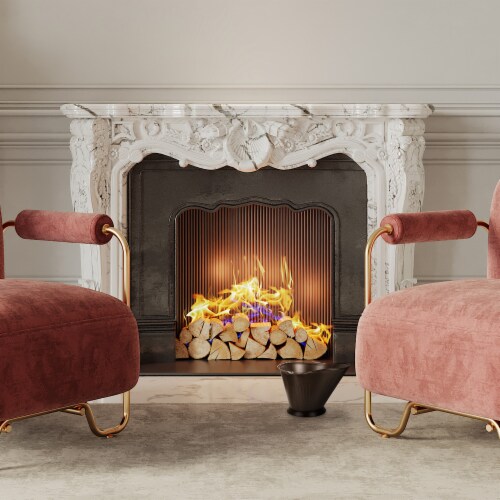 Open Hearth by Panacea Fireplace Coal Hod - Black Perspective: left