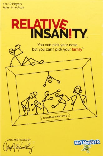 PlayMonster® Relative Insanity™ Card Game Perspective: left