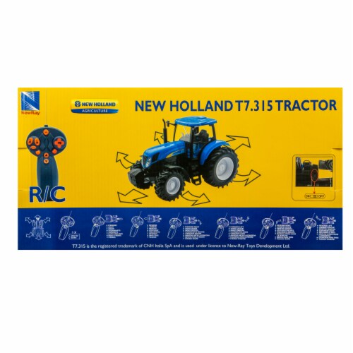New-Ray Toys Inc. Remote Control New Holland Farm Tractor Perspective: left