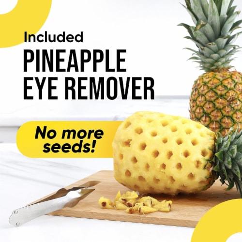 Zulay Kitchen Stainless Steel Pineapple Corer - Black Perspective: left