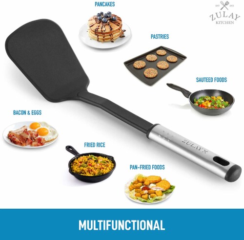 Zulay Kitchen Premium Nylon Spatula (12.5 Inch) Perspective: left