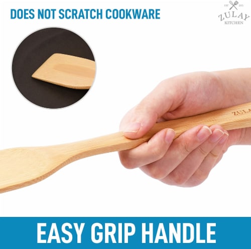 Bamboo Cooking Utensils With Holder (6 Piece) Perspective: left