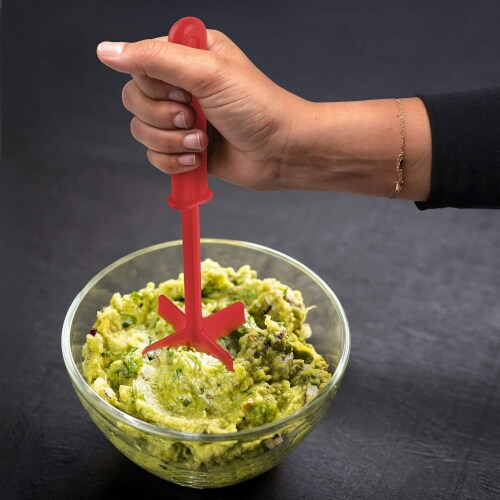 Zulay Kitchen Meat Chopper - Dark Red Perspective: left
