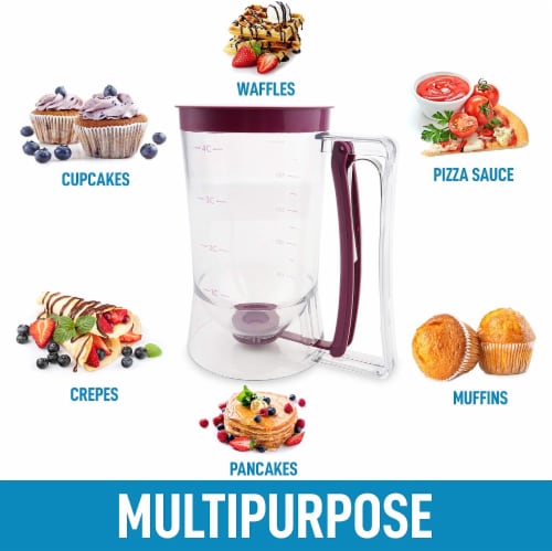 Zulay Kitchen Pancake Batter Dispenser - 4 Cup Perspective: left