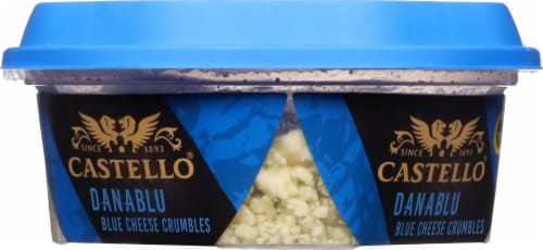 Castello® Danish Blue Cheese Crumbles Perspective: left