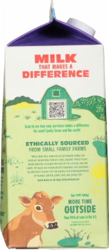 Organic Valley® Lactose Free 1% Lowfat Milk Half Gallon Perspective: left