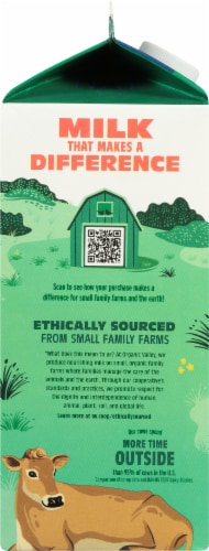 Organic Valley Grassmilk 2% Reduced Fat Milk Perspective: left