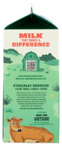 Organic Valley® Grassmilk® Grassfed 2% Reduced Fat Milk Half Gallon Perspective: left
