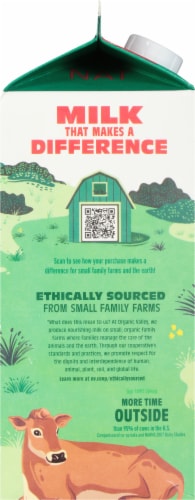 Organic Valley® Grassmilk® Grassfed Whole Milk Half Gallon Perspective: left