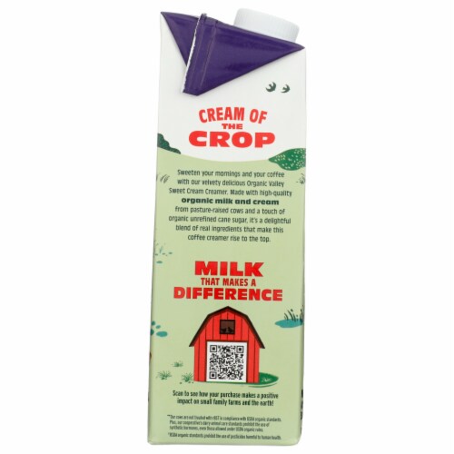 Organic Valley® Real Dairy Sweet Cream Creamer Perspective: left