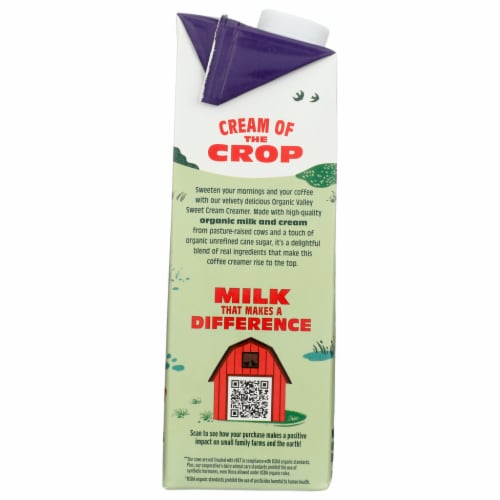 Organic Valley® Real Dairy Sweet Cream Creamer Perspective: left