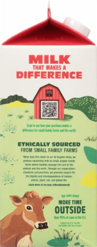 Organic Valley® Ultra Pasteurized Organic Whole Milk Perspective: left