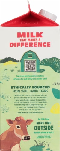 Organic Valley® Ultra Pasteurized Organic Whole Milk Perspective: left