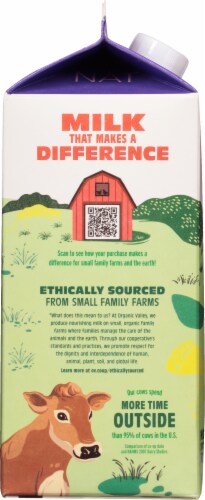 Organic Valley® 1% Lowfat Milk Perspective: left