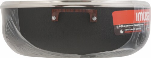 IMUSA Stone Caldero Pot With Lid - Black Perspective: left