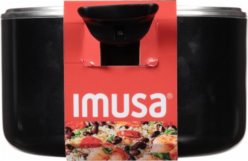 IMUSA® Dutch Oven Aluminum With Glass Lid - Cera Perspective: left