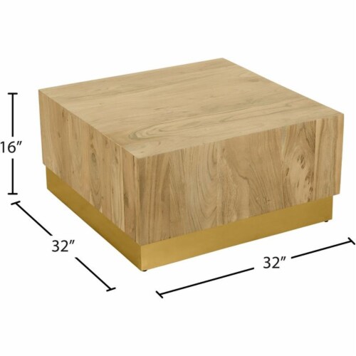 Meridian Furniture Acacia Square Coffee Table - Gold Meridian Furniture Acacia Square Coffee Table - Gold