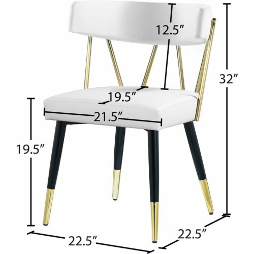 Meridian Furniture Rheingold Faux Leather Dining Chair