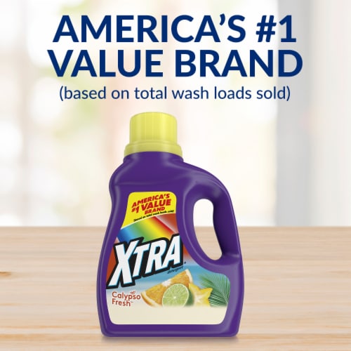 XTRA Calypso Fresh Liquid Laundry Detergent Perspective: left